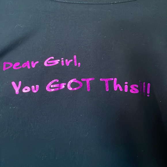 Tops - Scoop neck black shirt with tulle sleeves!